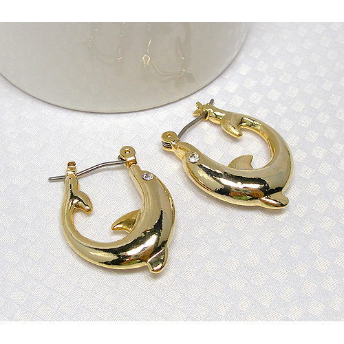귀엽고 특이한 디자인~ dolphin ring earring / PD16