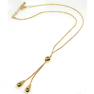 Chic ball chain drop necklace / GK07