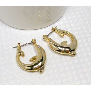 귀엽고 특이한 디자인~ dolphin ring earring / PD16