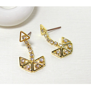 Chic style~ triangle cubic 귀걸이 /WG02