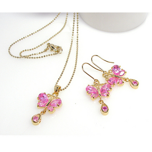 Romantic&amp;cute butterfly pink Set / GR07