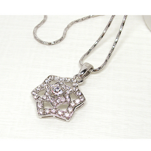 luxury 꼬임체인 star-flower necklace / PF11
