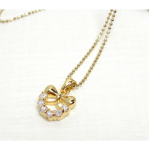 ribbon bell necklace / PG19