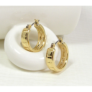 chic gold crest ring 귀걸이 / TH03