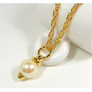 luxury gold pearl long chain 목걸이 / TK04
